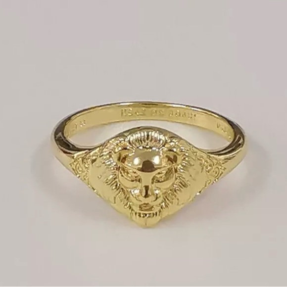 Pandora Game of Thrones Lannister Lion Gold-Plated Ring size 8 - Picture 2 of 3